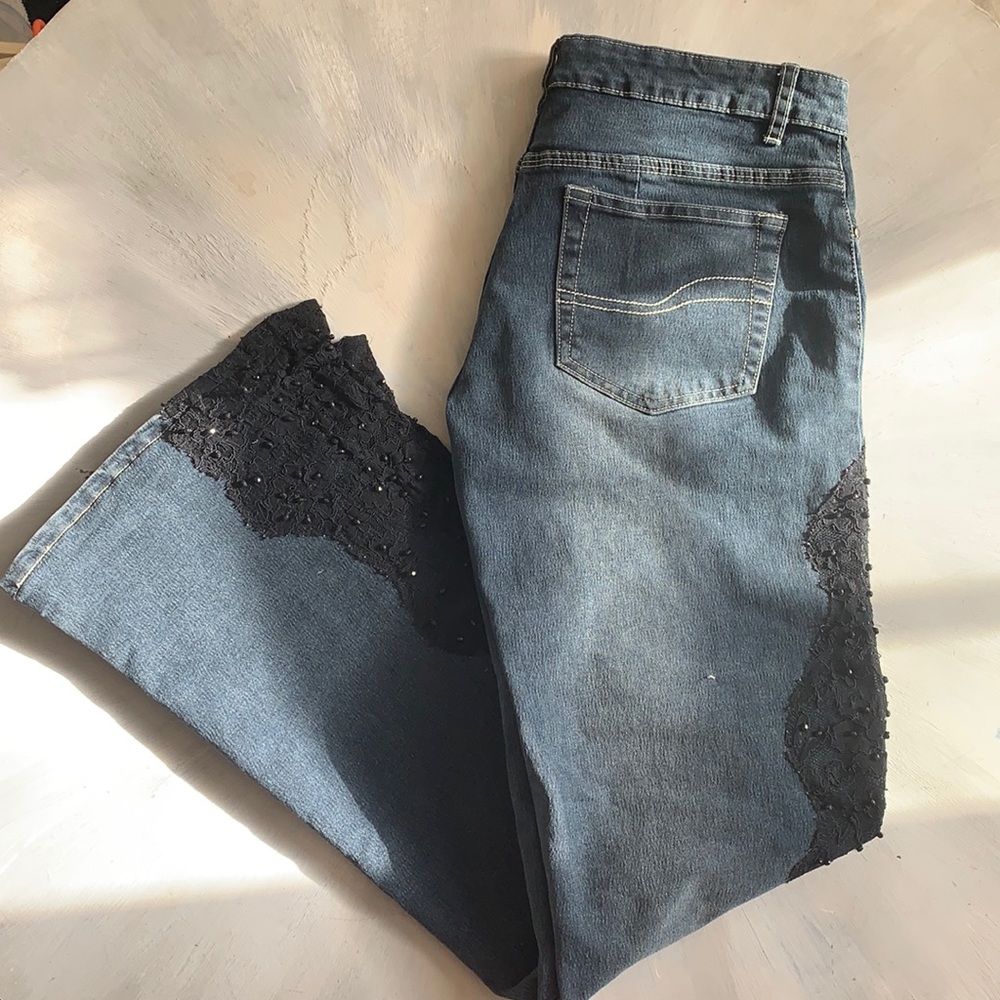 - For all Mankind Lace Detail Jeans -